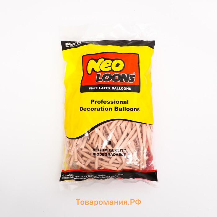 Воздушные шары для моделирования 125 см, d=2.5 см, 10 шт., коралловые