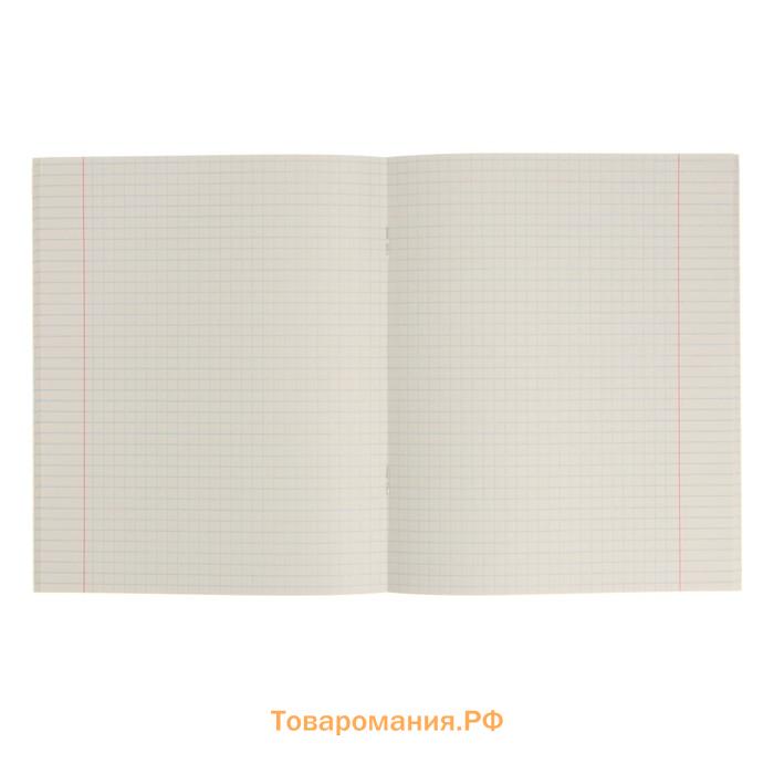 Тетрадь предметная "Кирпич" 40 листов в клетку "Химия", бумажная обложка, блок №2