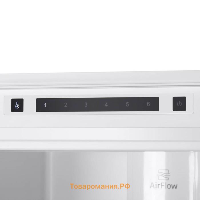 Холодильник MAUNFELD MBF193NFFW, встраиваемый, двухкамерный, класс А+, 285 л, белый