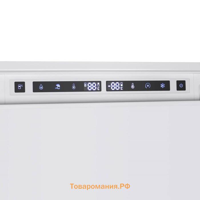 Холодильник MAUNFELD MBF177NFWH, встраиваемый, двухкамерный, класс А+, 245 л, Full No Frost