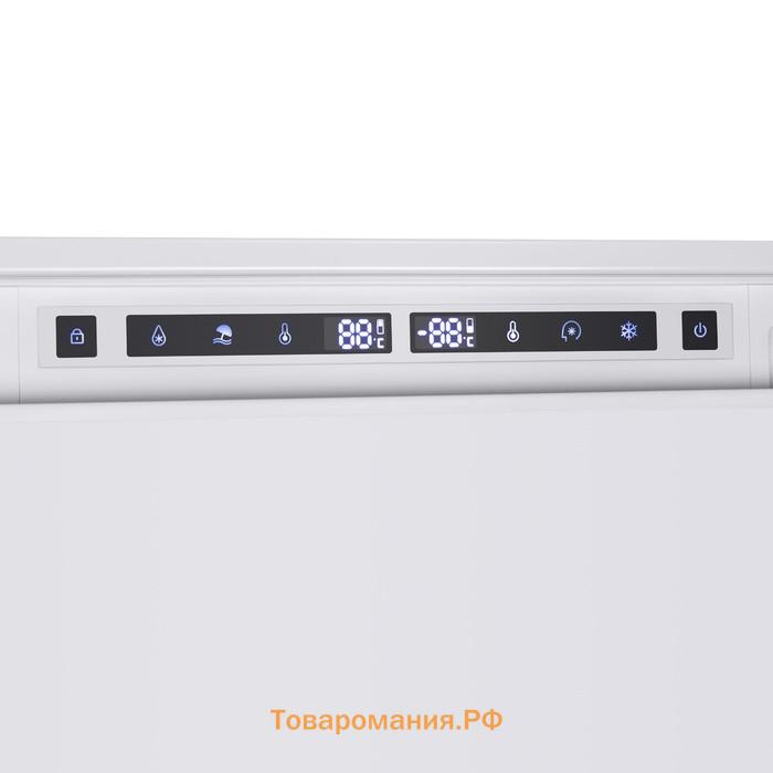 Холодильник HOMSair FB177NFFW, встраиваемый, двухкамерный, класс А+, 251 л, белый