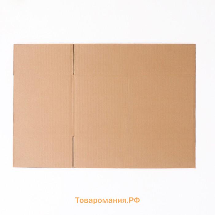 Коробка складная, бурая, 60×30×30 см