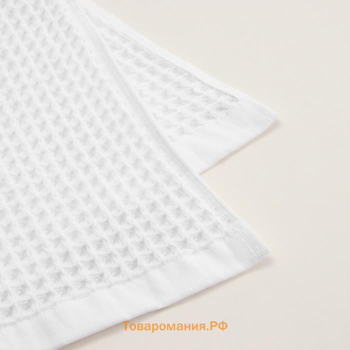 Полотенце вафельное SL HOME: Basic "Блан де Блан" 90х150 см, 100% хлопок, 340 г/м2