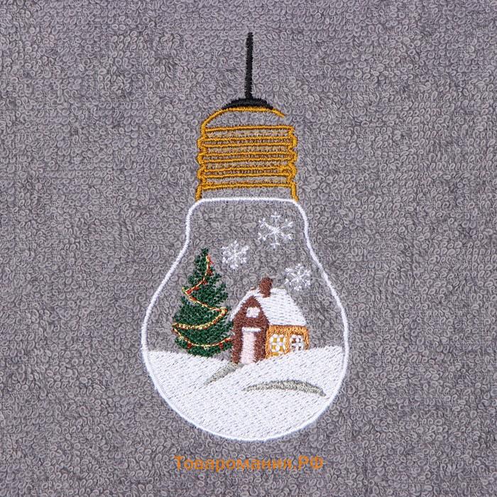 Полотенце махровое "" Snow globe 30х60 см, 340 г/м2, 100% хл