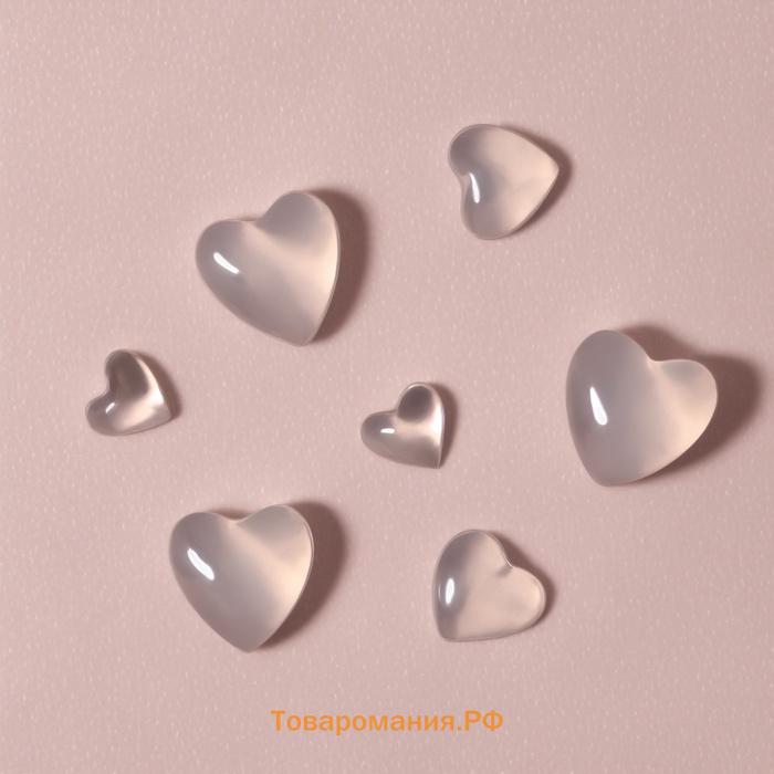 Фигурки для декора «Твоё сердце», объёмные, меняют цвет, полупрозрачные