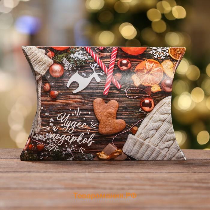 Коробка складная, подарочная новогодняя «Печенье» 19×14×4 см