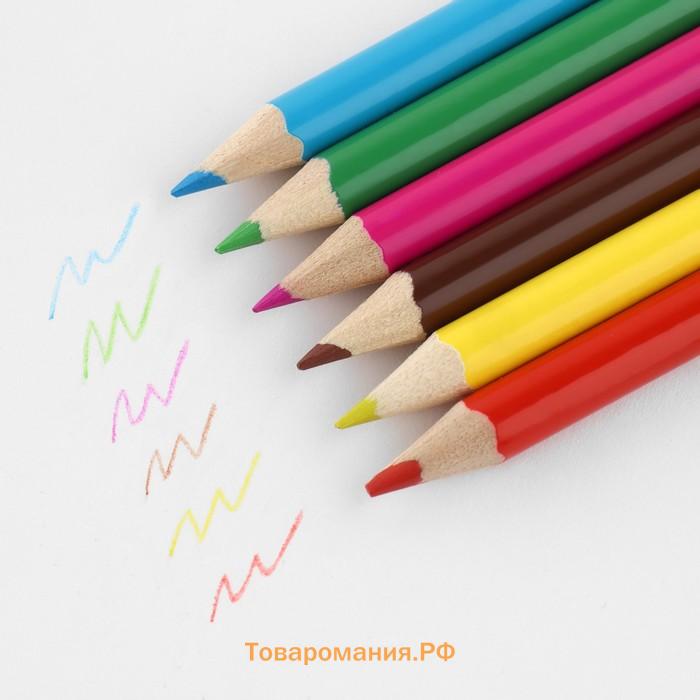Набор: блок для записей с отрывными листами и заданиями + карандаши «23 февраля: С днем защитника отечества»
