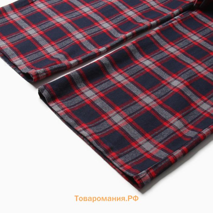 Пижама женская (рубашка и брюки) KAFTAN размер 50-52, синий