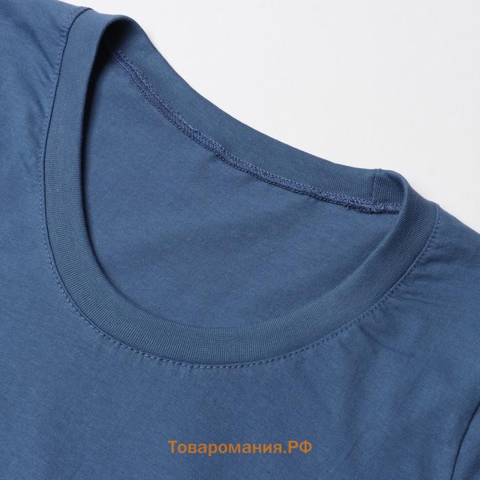 Туника женская, синяя, размер 48