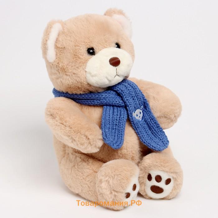 Мягкая игрушка Little Friend, мишка с синим шарфом, 23 см