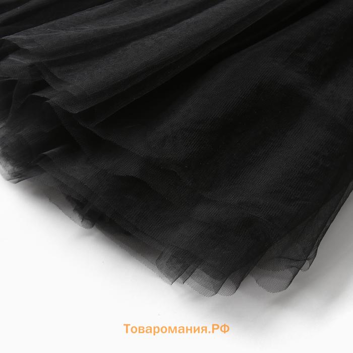 Платье нарядное детское MINAKU: PartyDress, цвет чёрный, рост 98 см