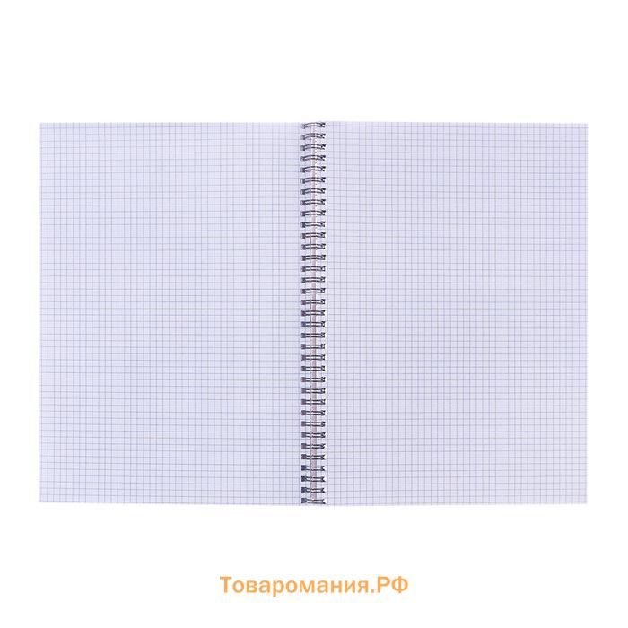 Тетрадь A4, 60 листов в клетку на гребне «Пейзаж. Горы», обложка мелованный картон, блок офсет