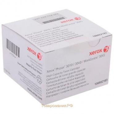 Тонер Картридж Xerox 106R02183 черный для Xerox Ph 3010/WC 3045B (2300стр.)