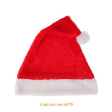 Колпак новогодний «Пушистик» 28×40 см, красный