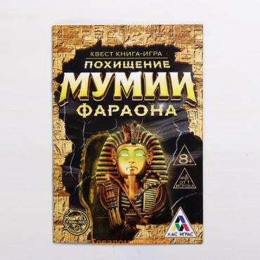 Квест книга-игра «Похищение мумии Фараона», 22 страницы, 8+