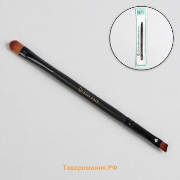 Кисть для макияжа, двусторонняя, 13.5 (±1) см, чёрная