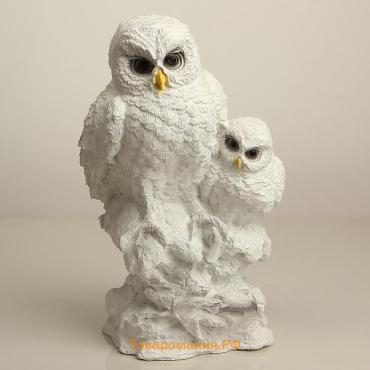 Садовая фигура из гипса «Совы полярные», 36×18×19 см