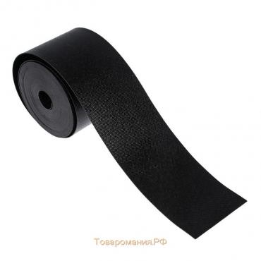 Лента бордюрная, 0,1 × 10 м, толщина 1,2 мм, пластиковая, чёрная, Greengo
