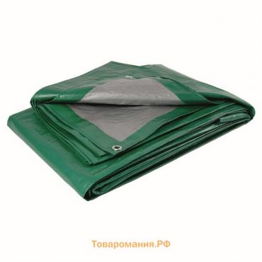 Тент защитный, 12 × 10 м, плотность 90 г/м², люверсы шаг 1 м, зелёный