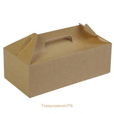 Коробка с ручками, 28,8 х 14,2 х 9,8 см