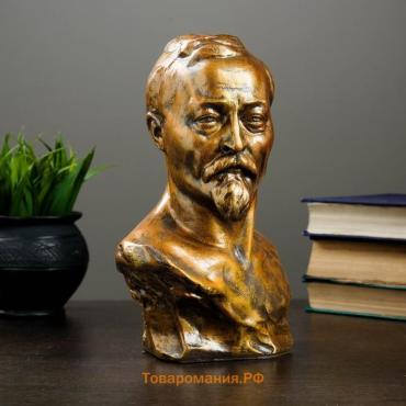 Бюст «Дзержинского Ф.Э.», фигурка полистоун, под бронзу, 17×24 см