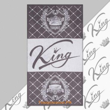 Полотенце махровое  King, 70×130 см, 100%, 420 г/м², серое