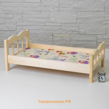 Кровать для кукол, большая классическая, 50×30×20 см