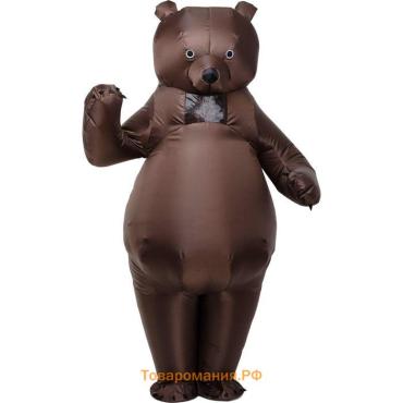 Костюм надувной «Бурый медведь», рост 150-190 см