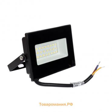 Прожектор светодиодный Smartbuy FL SMD LIGHT, 30 Вт, 6500 К, 1600 Лм, IP65, 125 х 92 х 27 мм