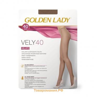 Колготки женские Golden Lady Vely, 40 den, размер 5, цвет cognac