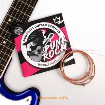Струны для акустической гитары Punk rock, 6 шт.