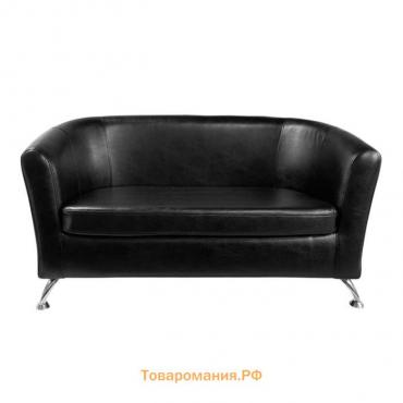Диван офисный «Во», 2Д экокожа, цвет TEOS BLACK