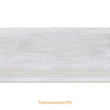 Ступень фронтальная Woodhouse, керамогранит, светло-серый 29,7x59,8