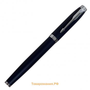 Ручка перьевая Parker IM Core F321 Matte Blue CT F, корпус из нержавеющей стали, синие чернила