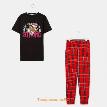 Пижама мужская новогодняя KAFTAN "Strong" р.50
