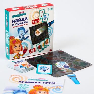 Настольная игра с фонариком «Найди и покажи»,ФИКСИКИ