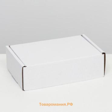 Коробка самосборная «Почтовая», белая, 26×17×8 см