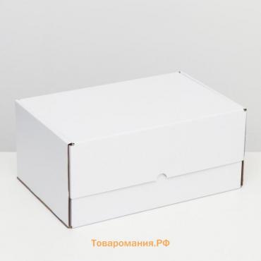 Коробка самосборная «Почтовая», белая, 40×27×18 см