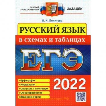 Справочник. ЕГЭ-2022. Русский язык в схемах и таблицах. Политова И.Н.