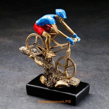 Кубок наградной с фигуркой TAKE IT EASY «Велоспорт», 23×9×16 см