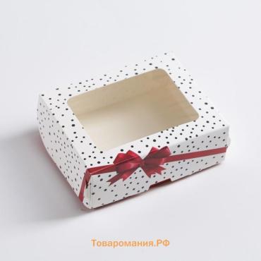 Коробка складная «Красный бант» 10×8×3.5 см