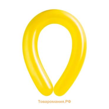 Воздушные шары для моделирования 125 см, d=7.5 см, 10 шт., жёлтые
