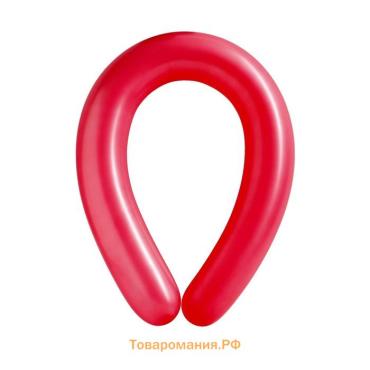 Воздушные шары для моделирования 125 см, d=7.5 см, 10 шт., перламутр, фуксия