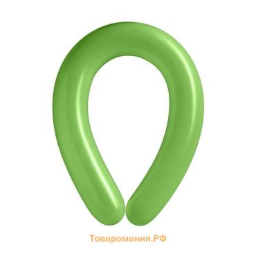 Воздушные шары для моделирования 125 см, d=7.5 см, 10 шт., макарун, зелёные