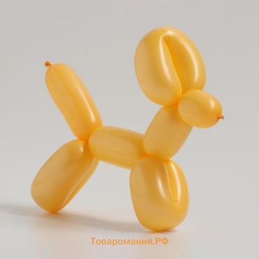 Воздушные шары для моделирования 125 см, d=2.5 см, 10 шт., оранжевые