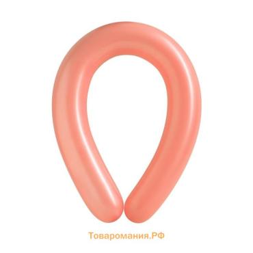 Воздушные шары для моделирования 125 см, d=7.5 см, 10 шт., макарун, персиковые