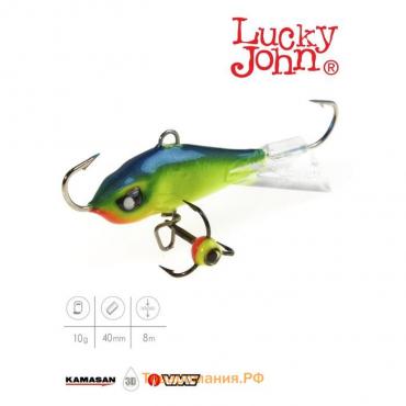 Балансир Lucky John BALTIC 4 + тройник, 4 см, цвет 29, блистер