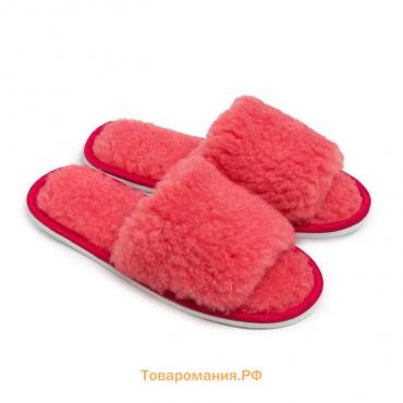 Туфли домашние (тапочки) женские 208, цвет красный, р-р 36