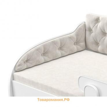Мягкие боковины на диван «КарлСон24», 80х30 см, цвет белый
