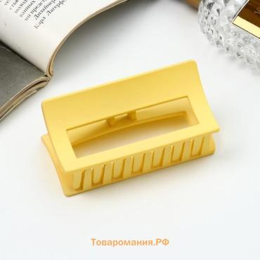 Краб для волос «Леона», прямой классика матовый, 8.5 см, МИКС